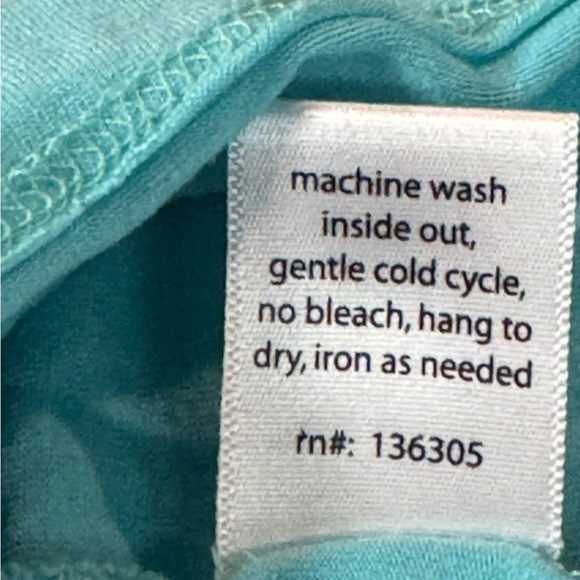 EUC Turquoise Lizzie Driver Golf Polo Lilly Vibes soft and Comfy LARGE Fitted - Picture 7 of 7